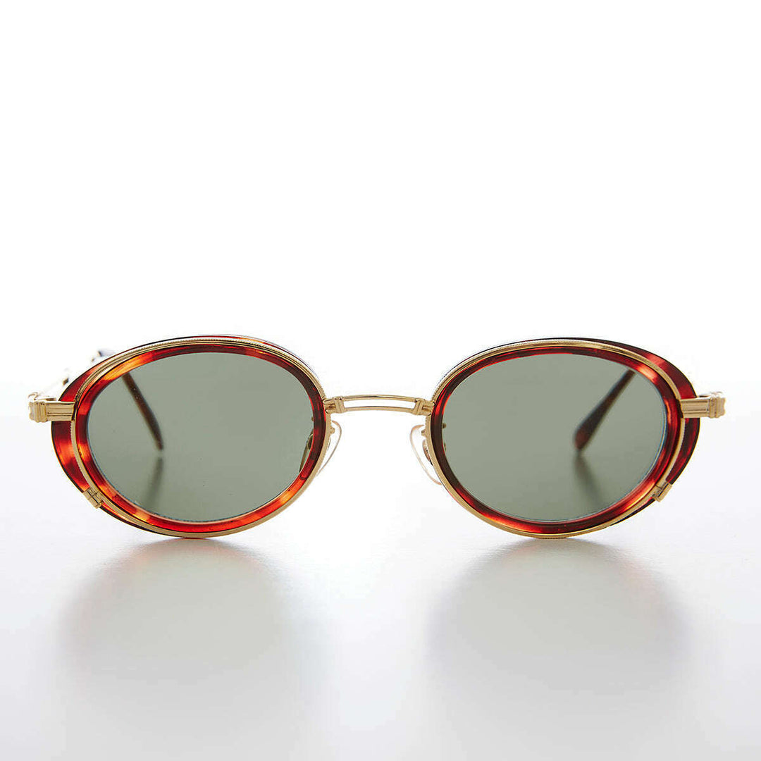 Cyber Goth Oval Vintage Sunglass - Fusion