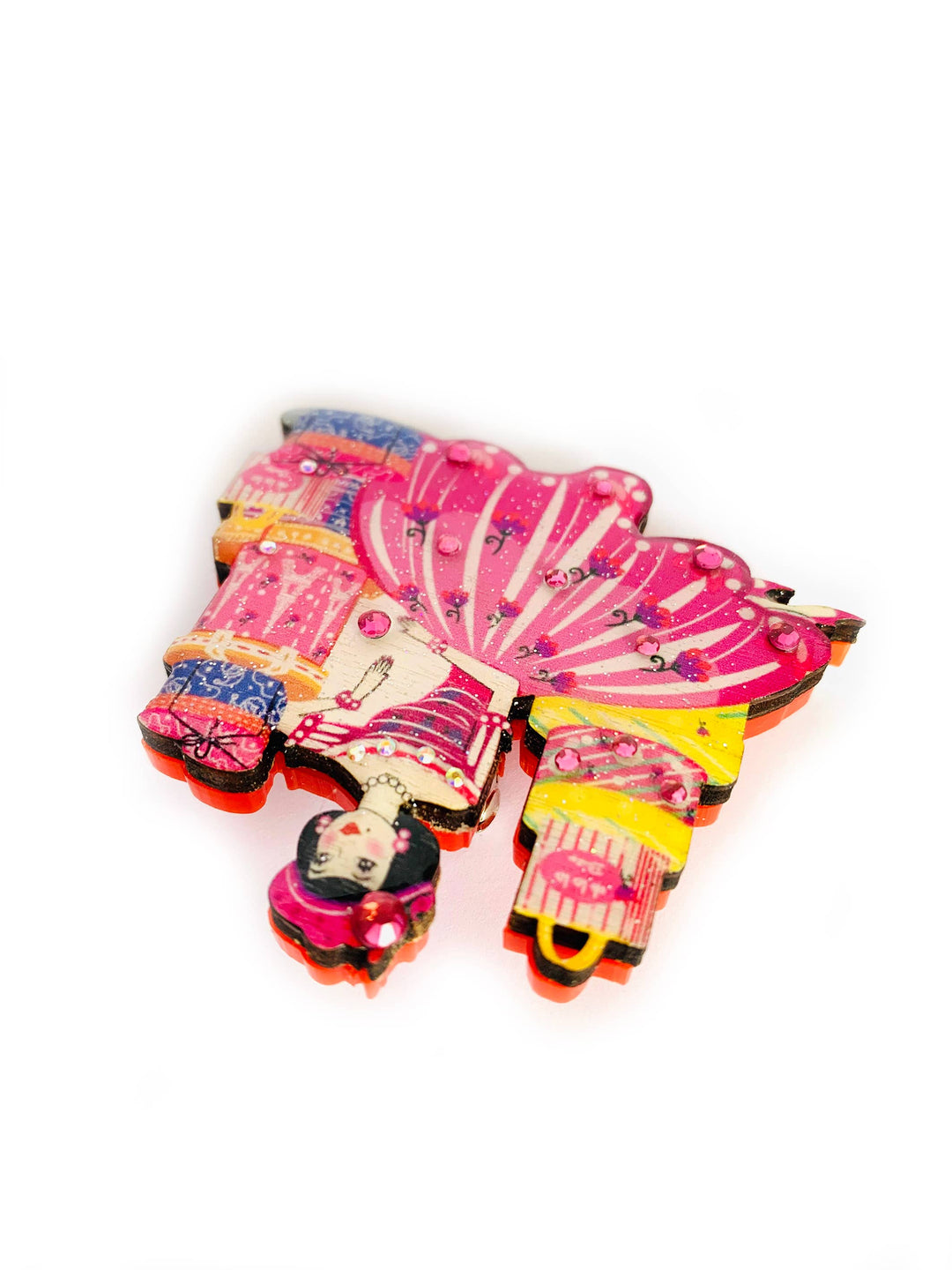 Paris Shopping Brooch by Rosie Rose Parker