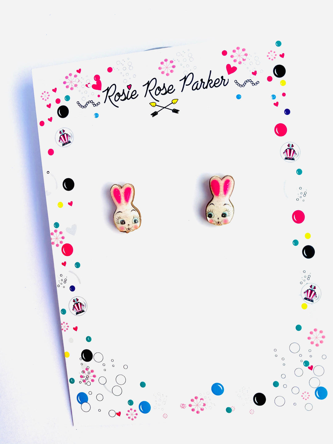 Dainty Easter Bunny Earrings by Rosie Rose Parker