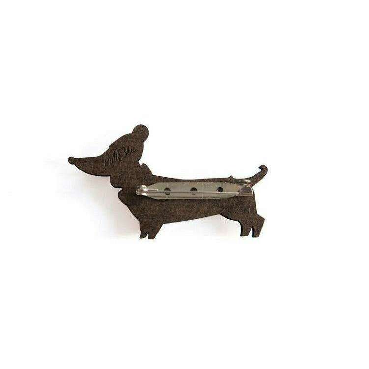 Christmas Dachshund Dog Brooch by Laliblue - Quirks!