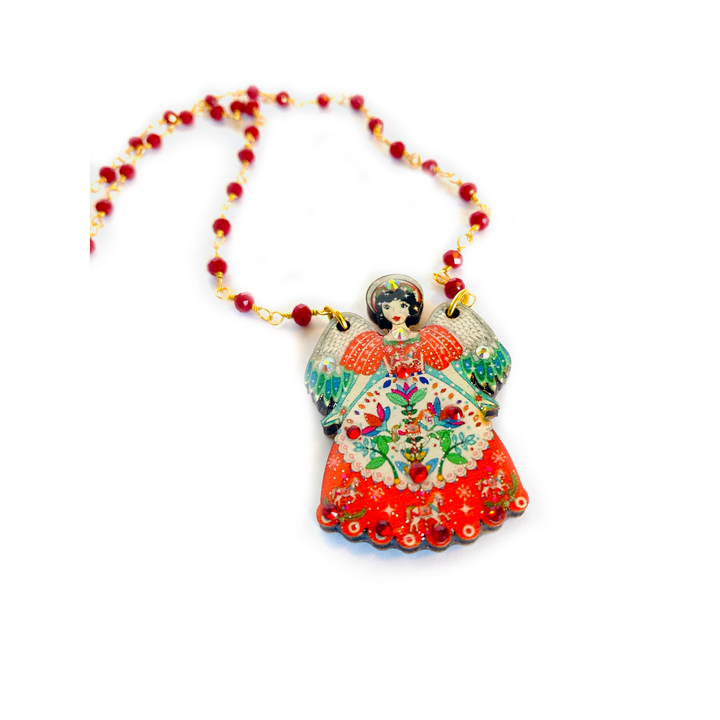 Dainty Christmas Angel Necklace by Rosie Rose Parker