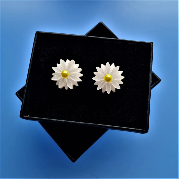 Daisy Stud Earrings by Cherryloco Jewellery 1