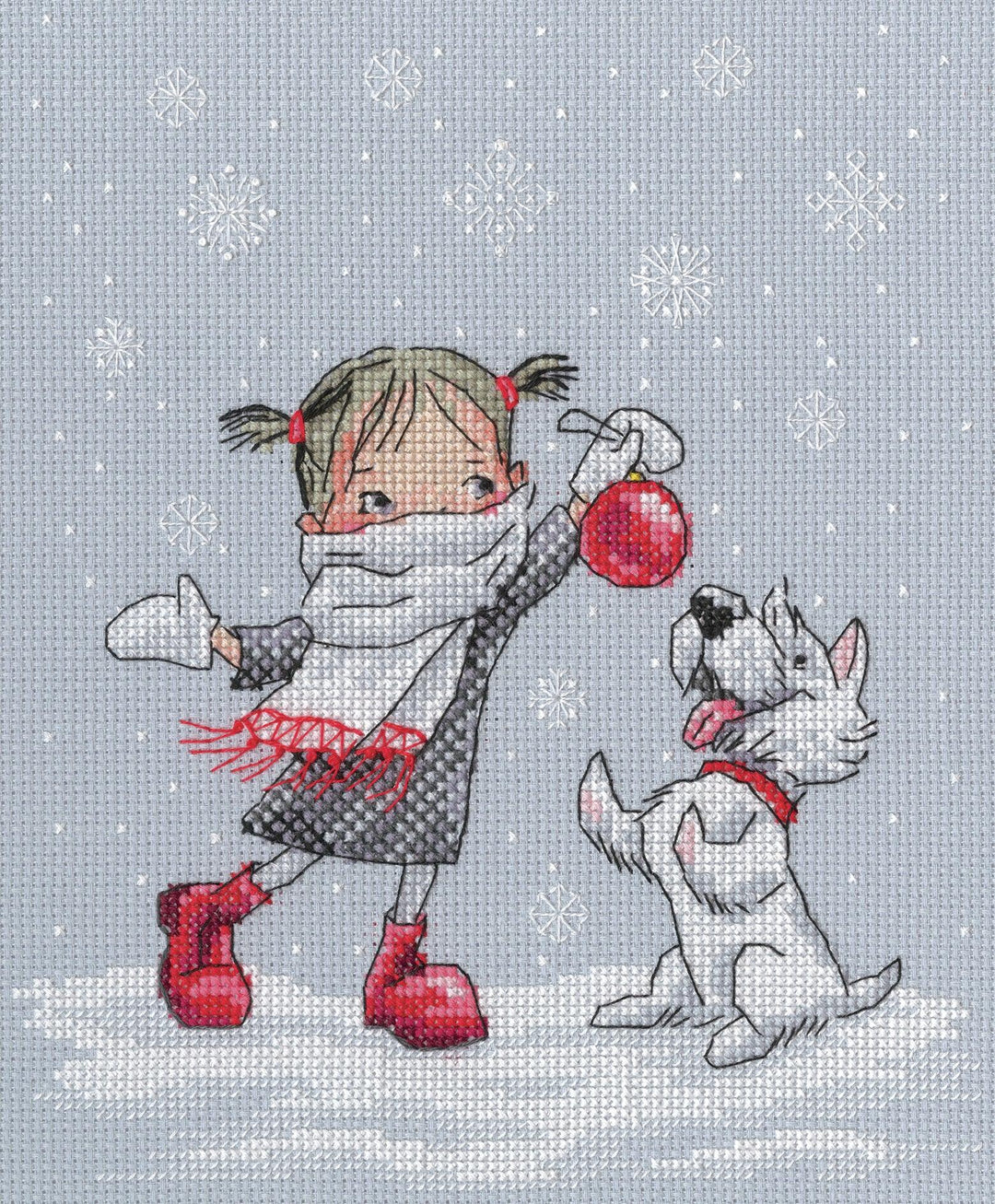 Dancing with snowflakes M652 Counted Cross Stitch Kit