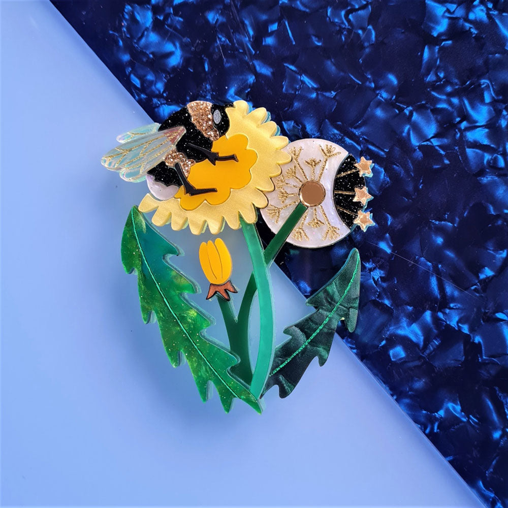 Dandelion Brooch- Pre Order by Cherryloco Jewellery 3