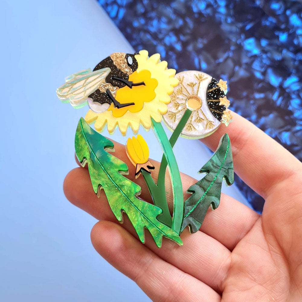Dandelion Brooch- Pre Order by Cherryloco Jewellery 2