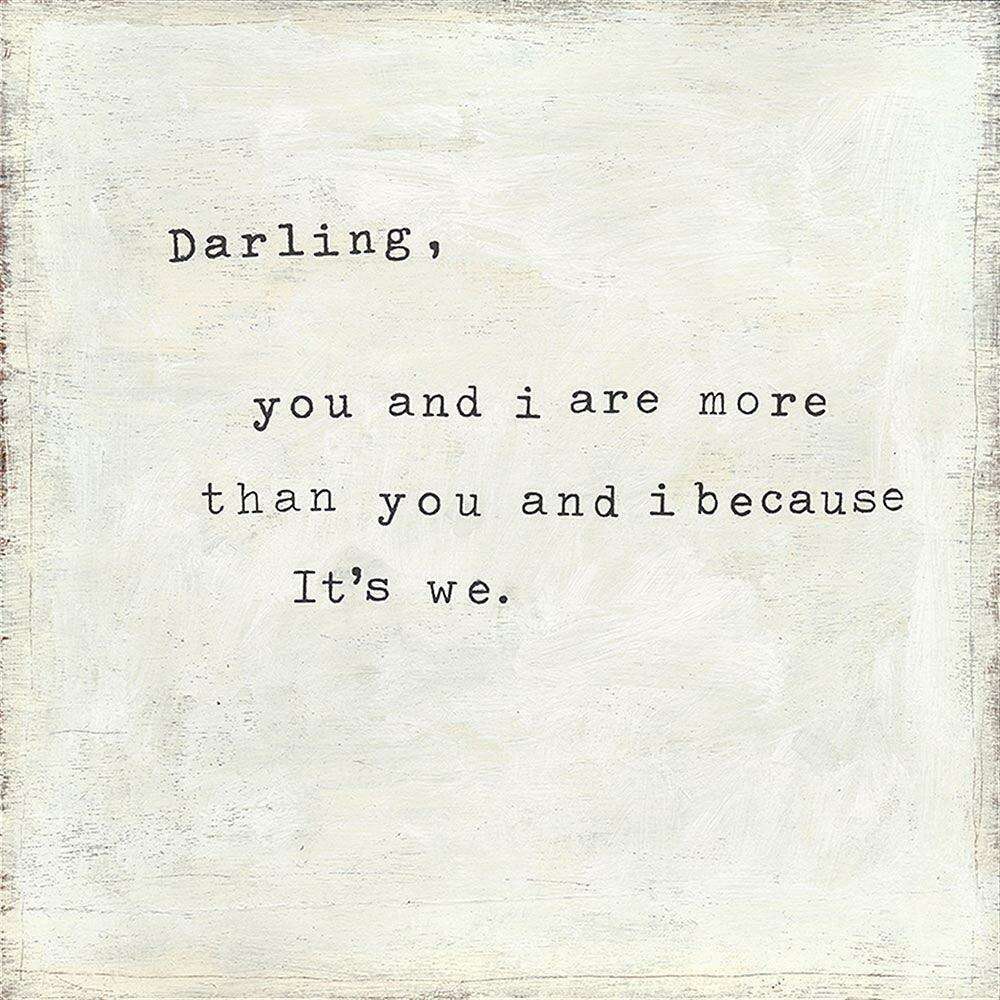 "Darling You and I" 23" x 23" Art Print - Quirks!