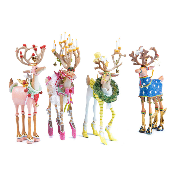 Dash Away Reindeer Ornament Set of 8 by Patience Brewster - Quirks!