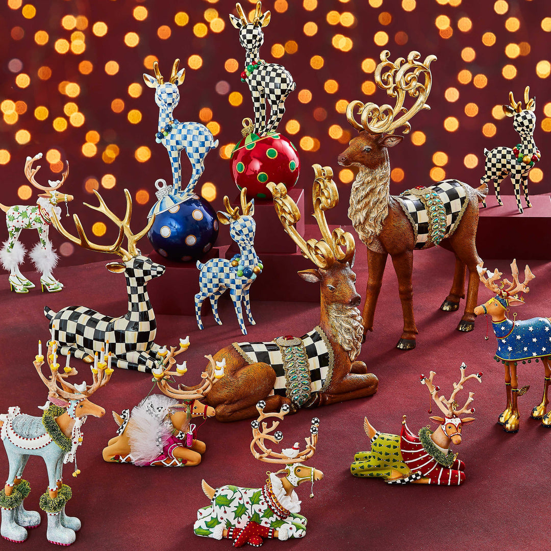 Dash Away Sitting Vixen Reindeer Figure by Patience Brewster - Quirks!