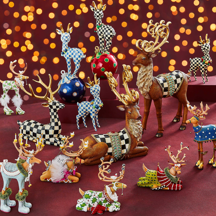 Dash Away Sitting Vixen Reindeer Figure by Patience Brewster - Quirks!