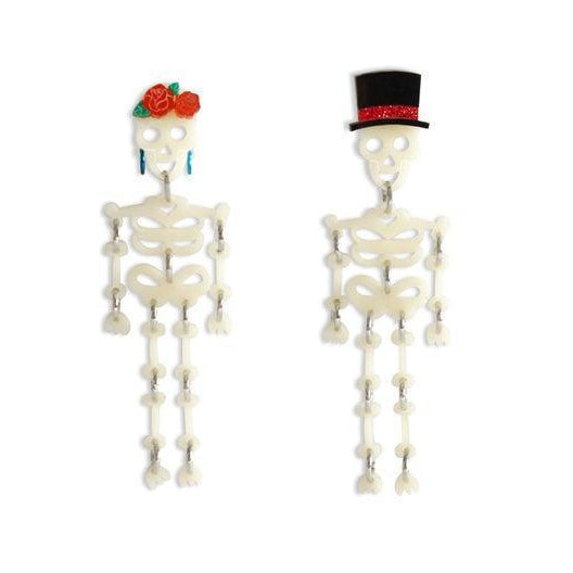 Day of the Dead Skeleton Earrings by Laliblue - Quirks!