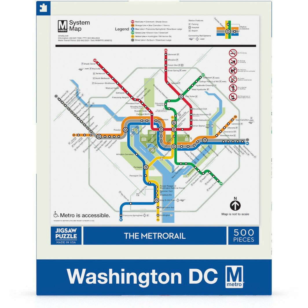 DC Metro Map Jigsaw Puzzle