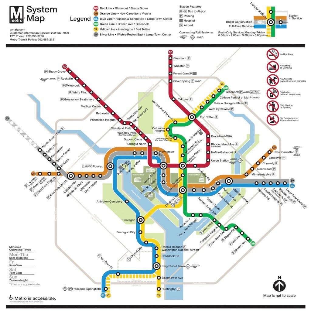 DC Metro Map Jigsaw Puzzle