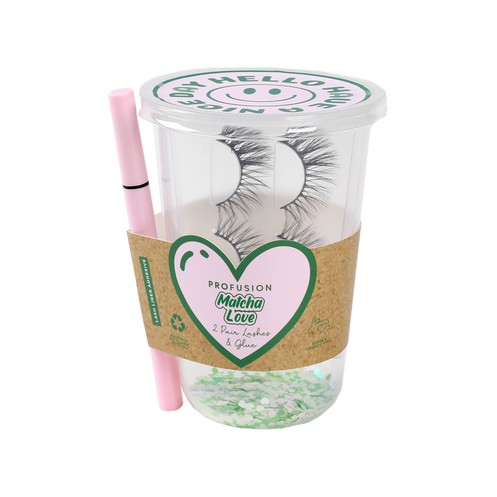 Matcha Love 2 Pair Lashes & Glue