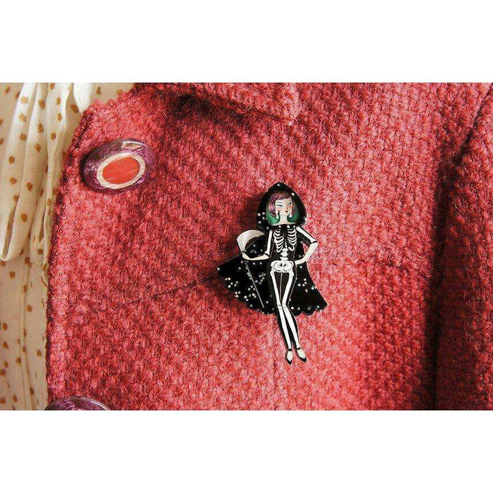 Death Girl Brooch by LaliBlue - Quirks!