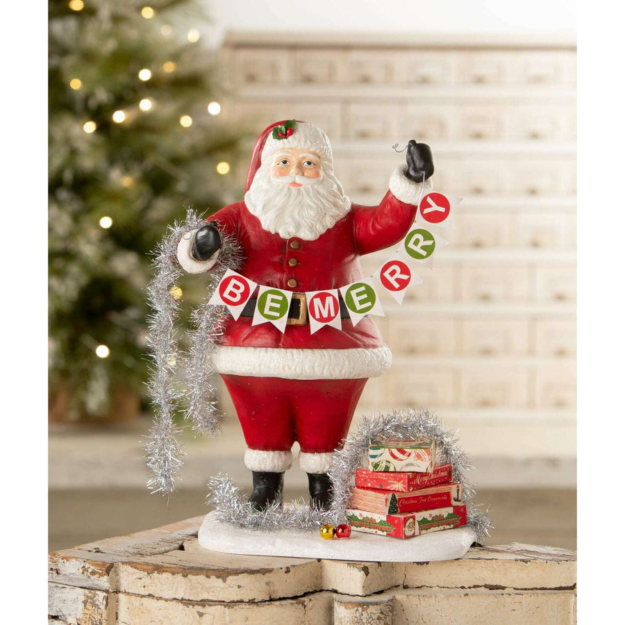 Deck the Halls Santa by Bethany Lowe Designs, christmas decor