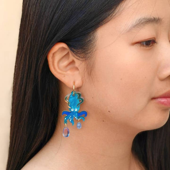 Deep Sea Squid Earrings 1