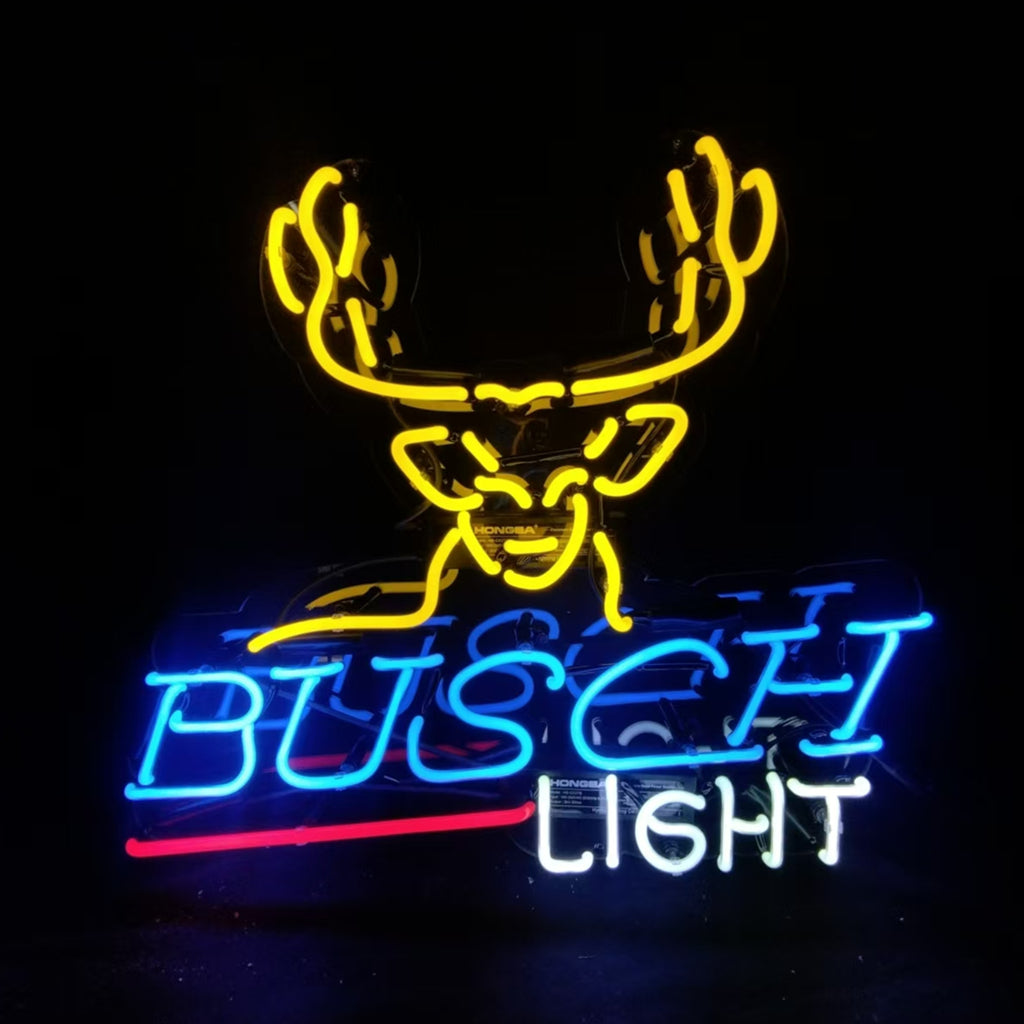 Deer Busch Light Beer Neon Signs Light
