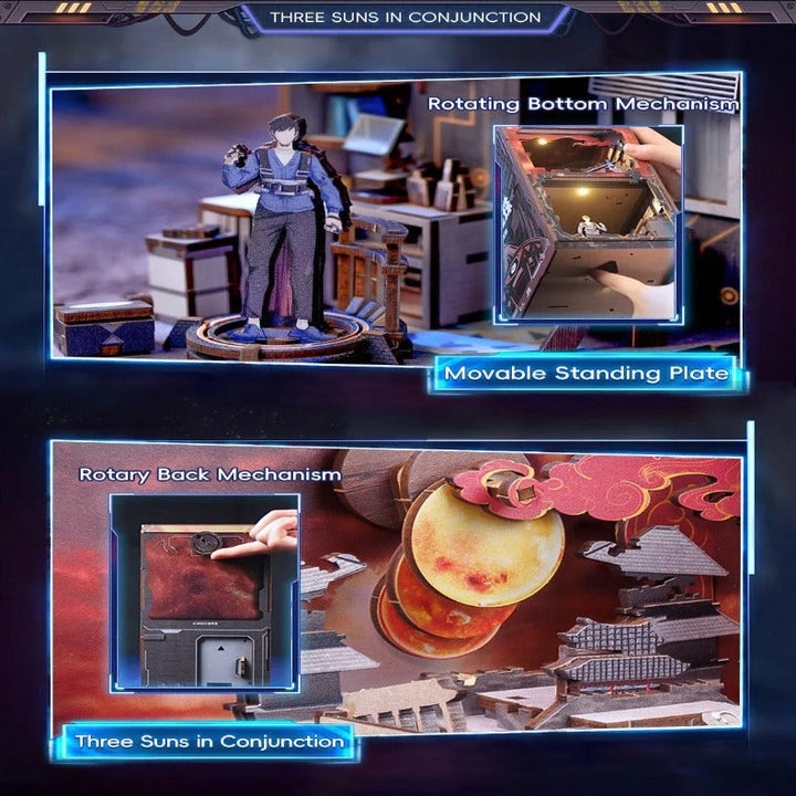 Book Nook Wizardi Miniature - Catching the Droplet Roombox Kit