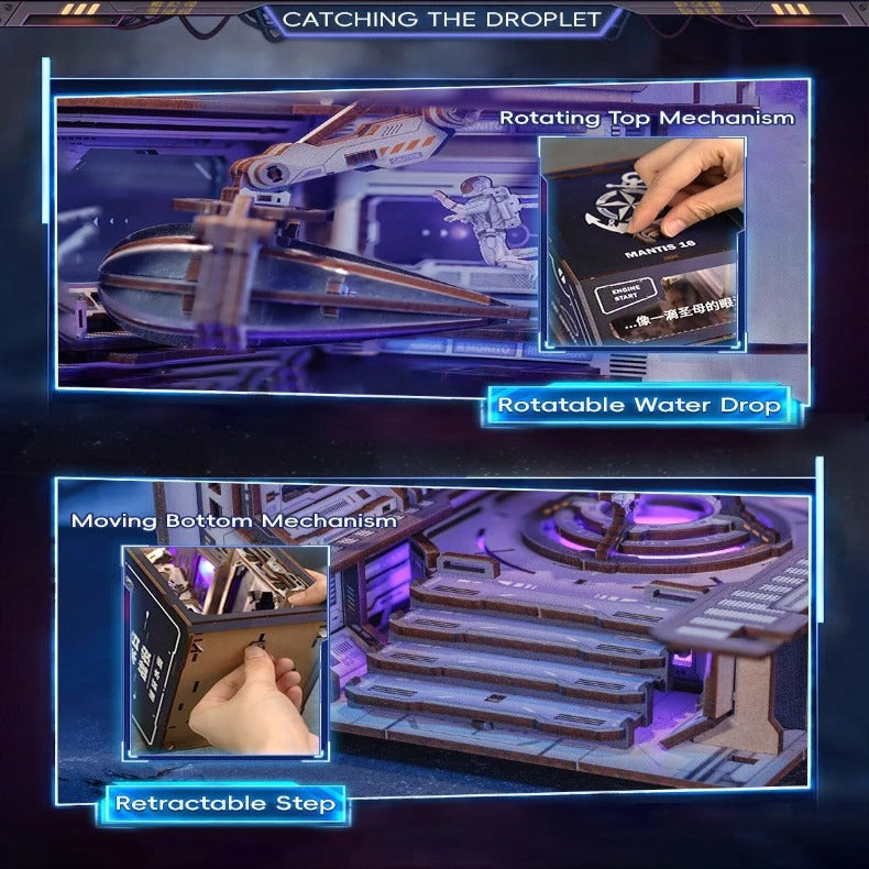 Book Nook Wizardi Miniature - Red Coast Base Roombox Kit