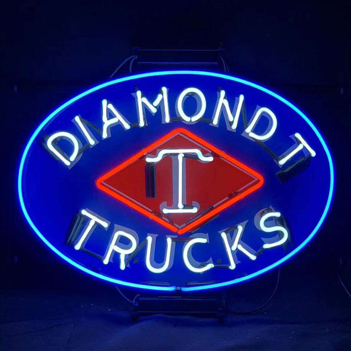 Diamond T Trucks Car Neon Signs Light
