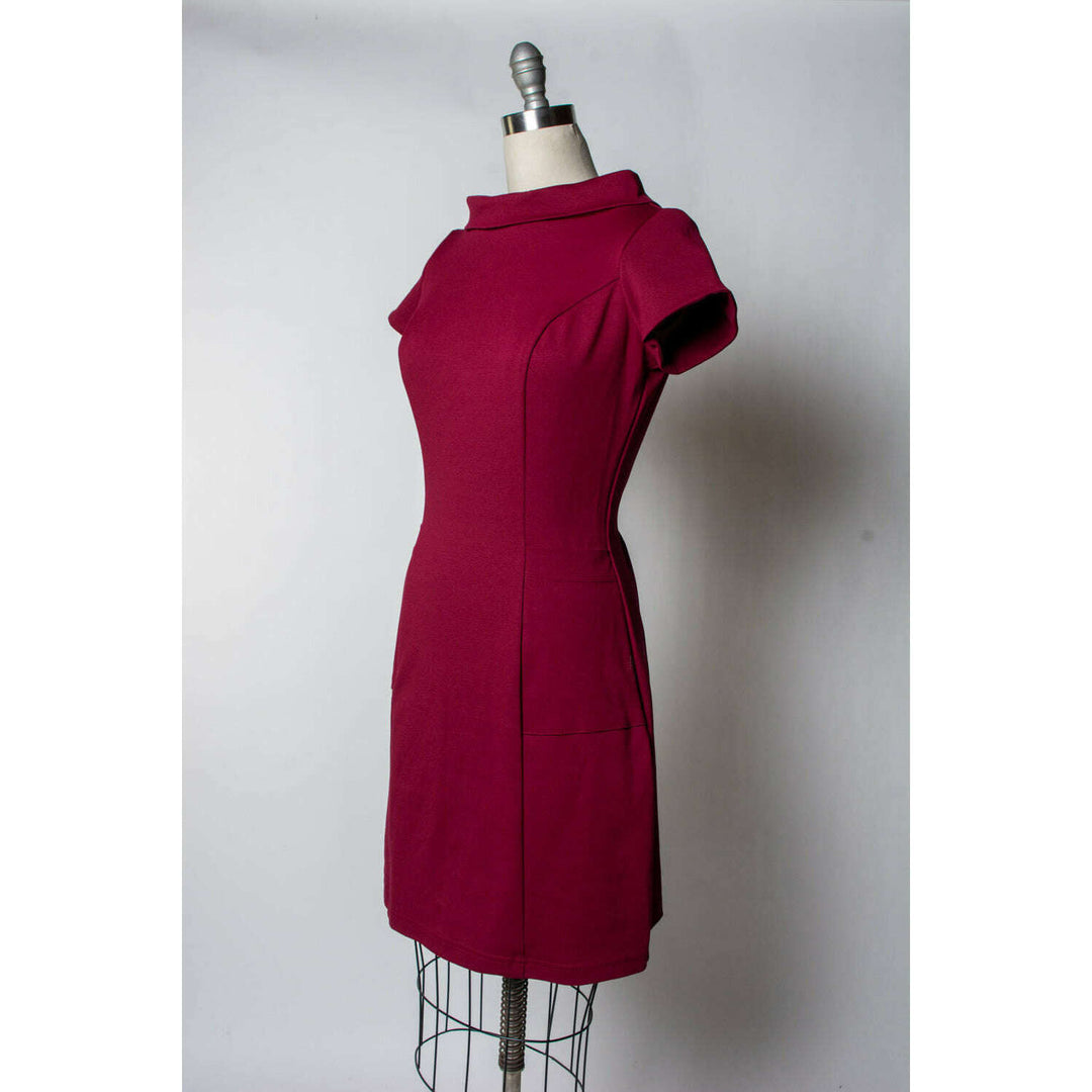 Dominique Dress - Burgundy