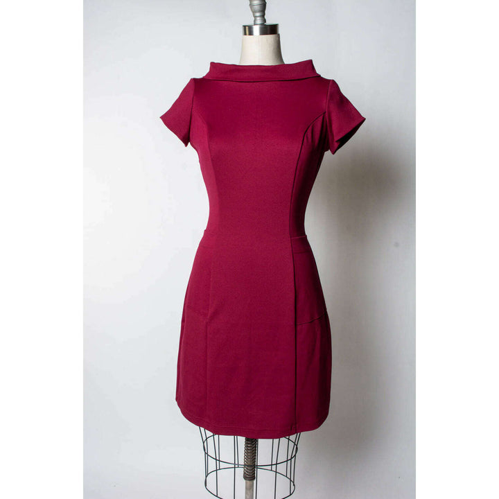 Dominique Dress - Burgundy