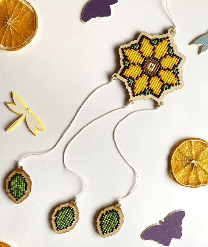 Dreamcatcher - Flower CSW203 Diamond Painting on Plywood Kit