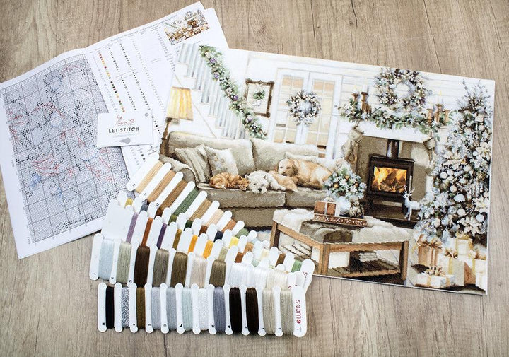 Dreaming of a White Christmas B2393L Counted Cross-Stitch Kit