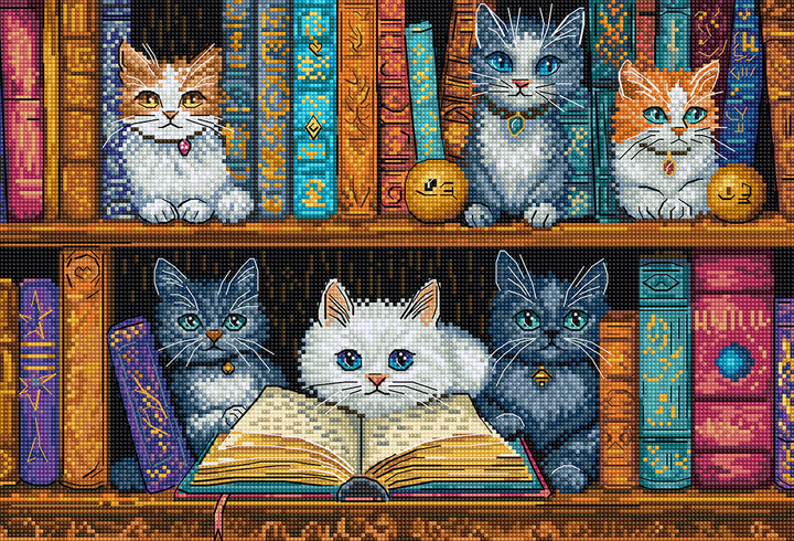 Bookshelf L9917 Counted Cross Stitch Kit
