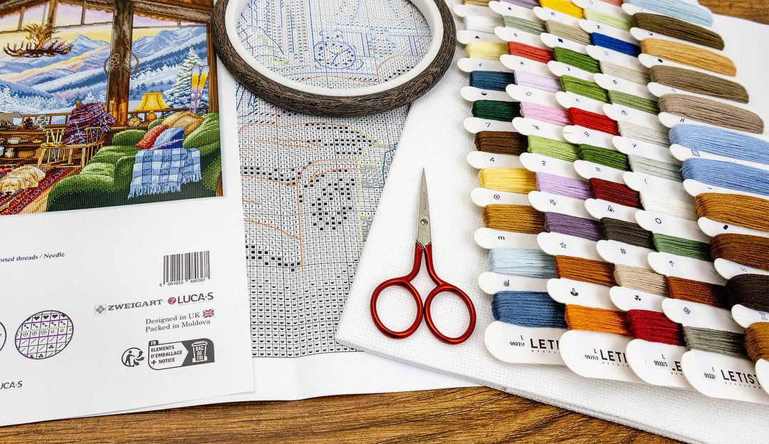 Winter Lodge L9922 Counted Cross Stitch Kit