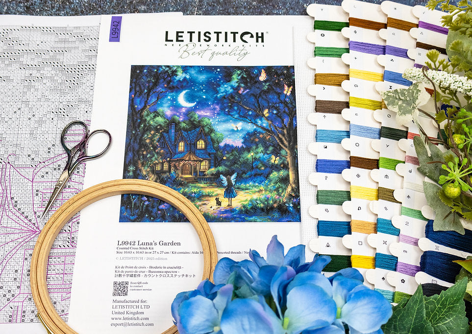Luna's Garden L9942 Counted Cross Stitch Kit