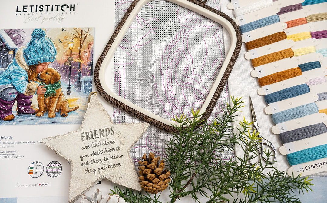 Best Friends L9925 Counted Cross Stitch Kit