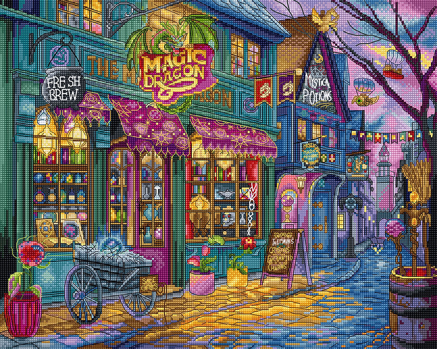 The Magic Dragon Shop  L9914 Counted Cross Stitch Kit