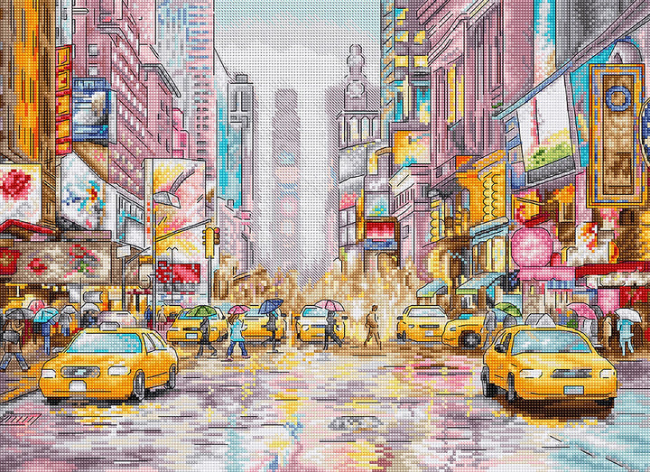 New York Times Square L8222 Counted Cross Stitch Kit