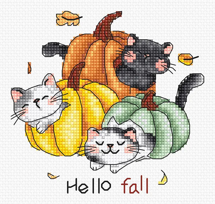 Hello Fall L8078 Counted Cross Stitch Kit