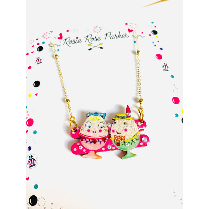 Easter Egg Cup Necklace by Rosie Rose Parker