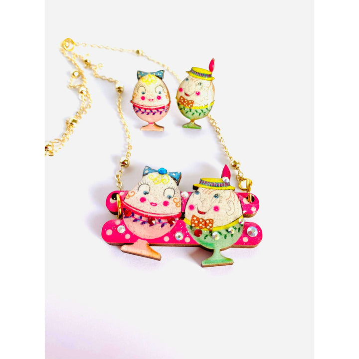 Easter Egg Cup Necklace by Rosie Rose Parker