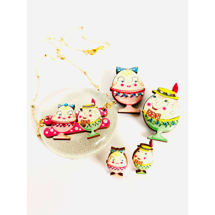 Easter Egg Cup Necklace by Rosie Rose Parker