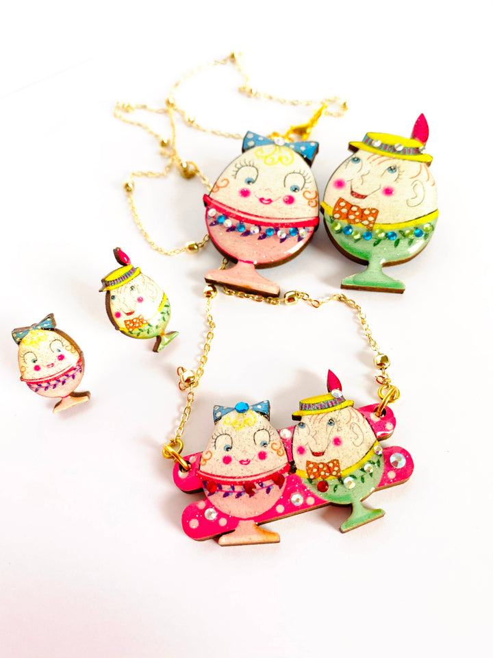 Easter Egg Cup Necklace by Rosie Rose Parker