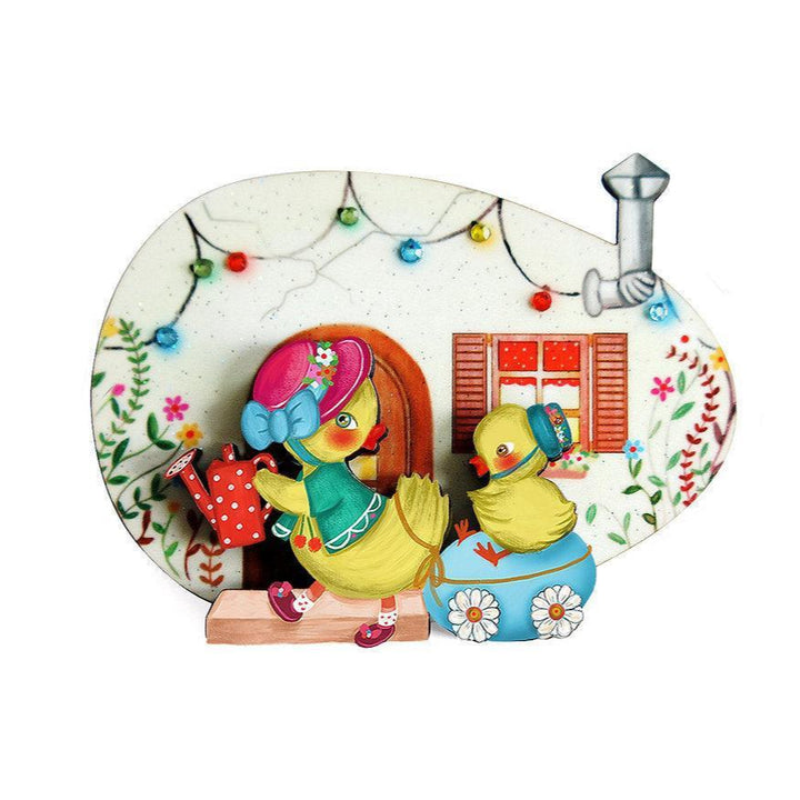 Egg House Easter Brooch by Laliblue - Quirks!