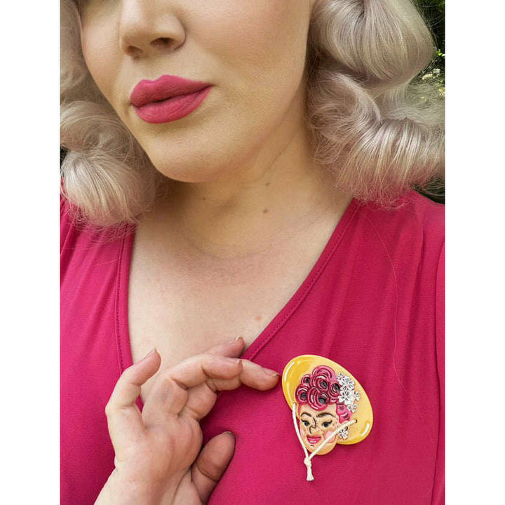 Elizabeth Brooch by Marla VonDuta x Lipstick & Chrome – view 4