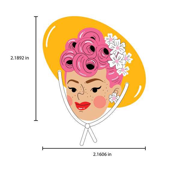 Elizabeth Brooch by Marla VonDuta x Lipstick & Chrome – view 7