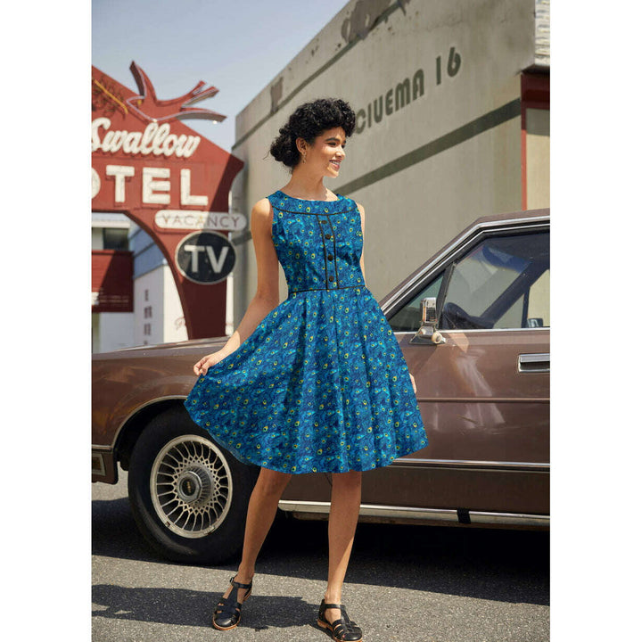 Elizabeth Dress in Peacock