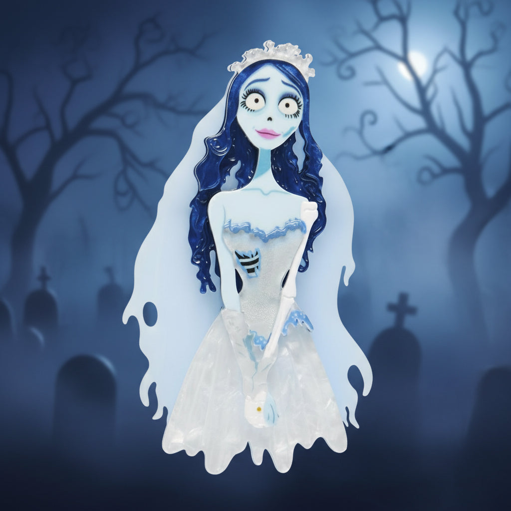 Emily the Corpse Bride Brooch by Erstwilder 