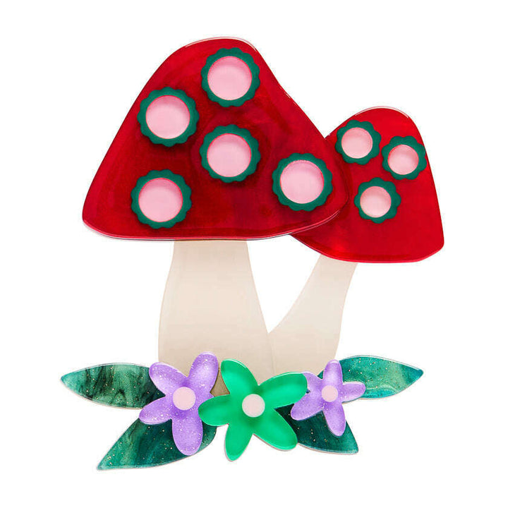 Forest Fun Guy Brooch by Erstwilder