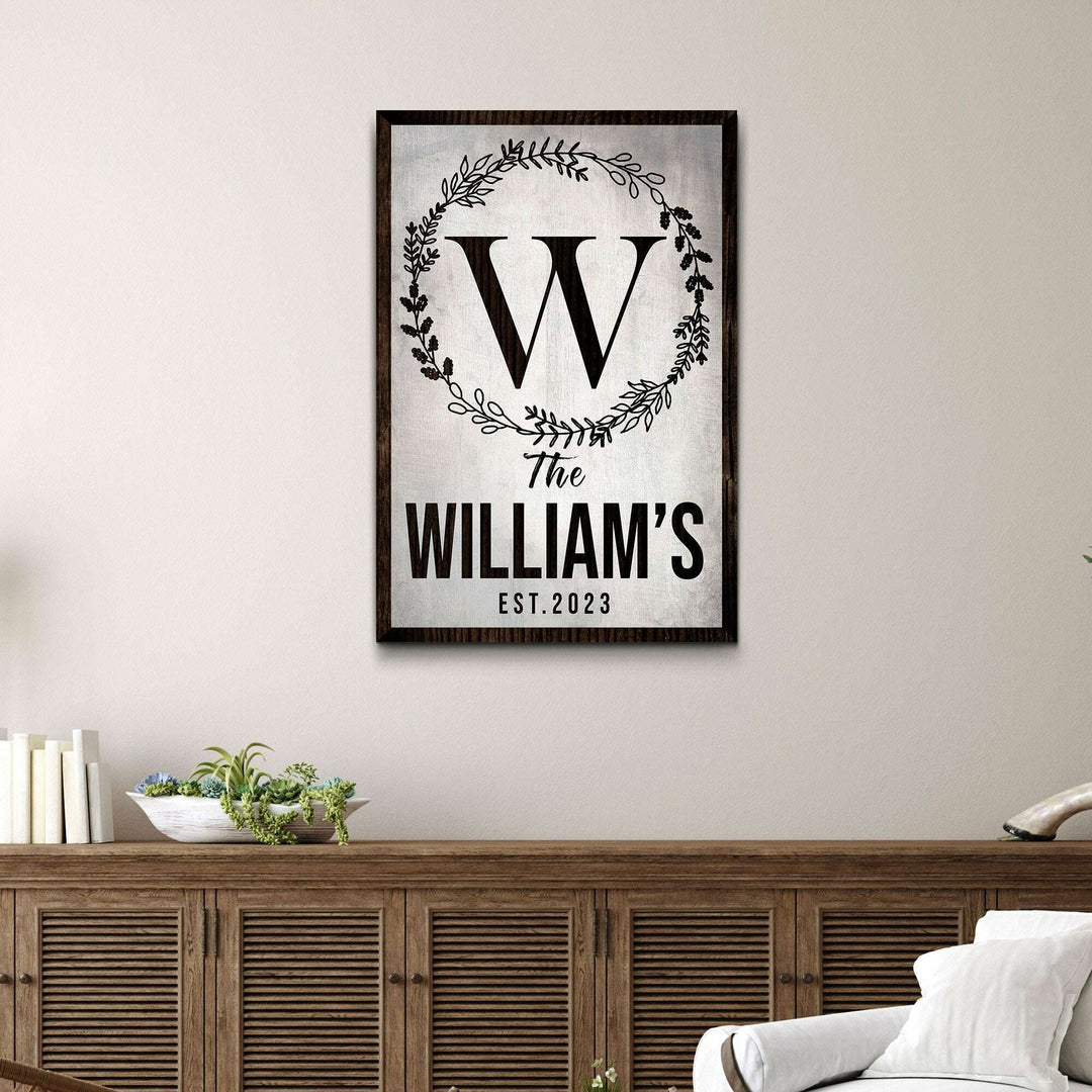 Established Last Name Sign IV