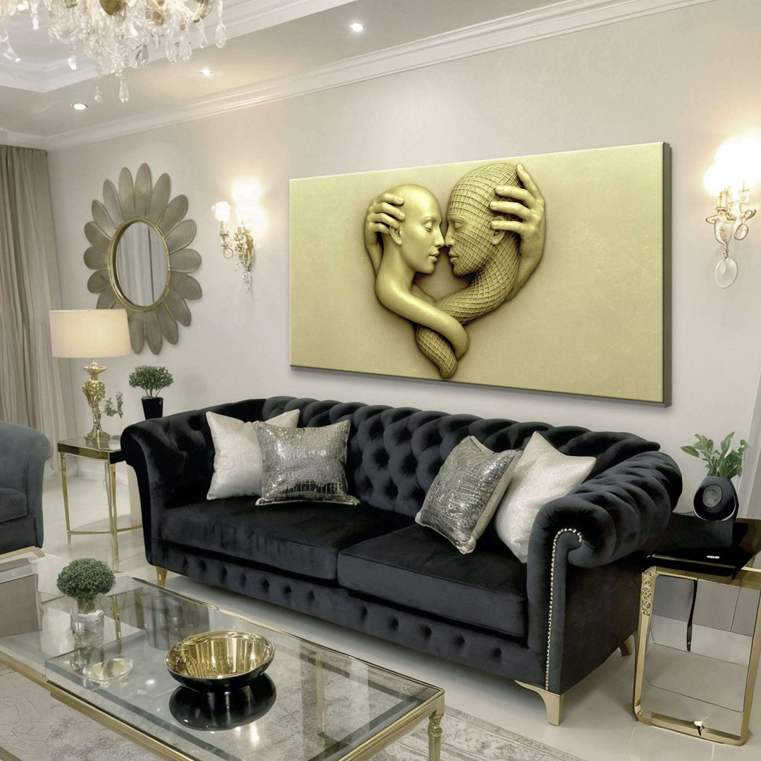 Eternal Love Figure Abstract Wall Art