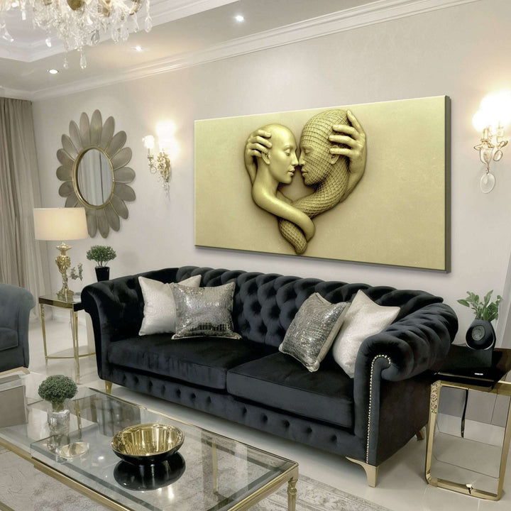 Eternal Love Figure Abstract Wall Art