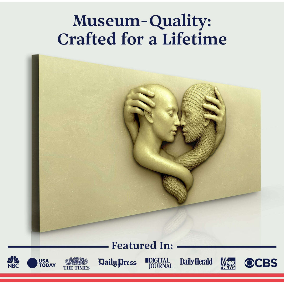 Eternal Love Figure Abstract Wall Art