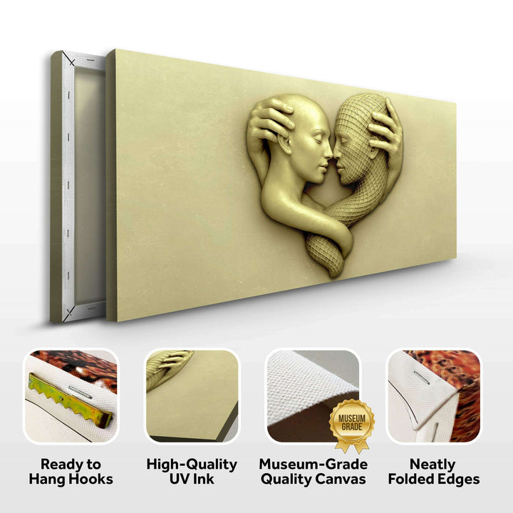 Eternal Love Figure Abstract Wall Art